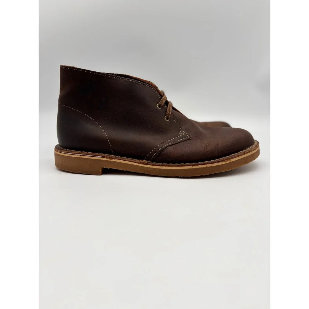 Clarks Desert Boots Mens 11 Brown Beeswax Leather Chukka Boots 261535287100